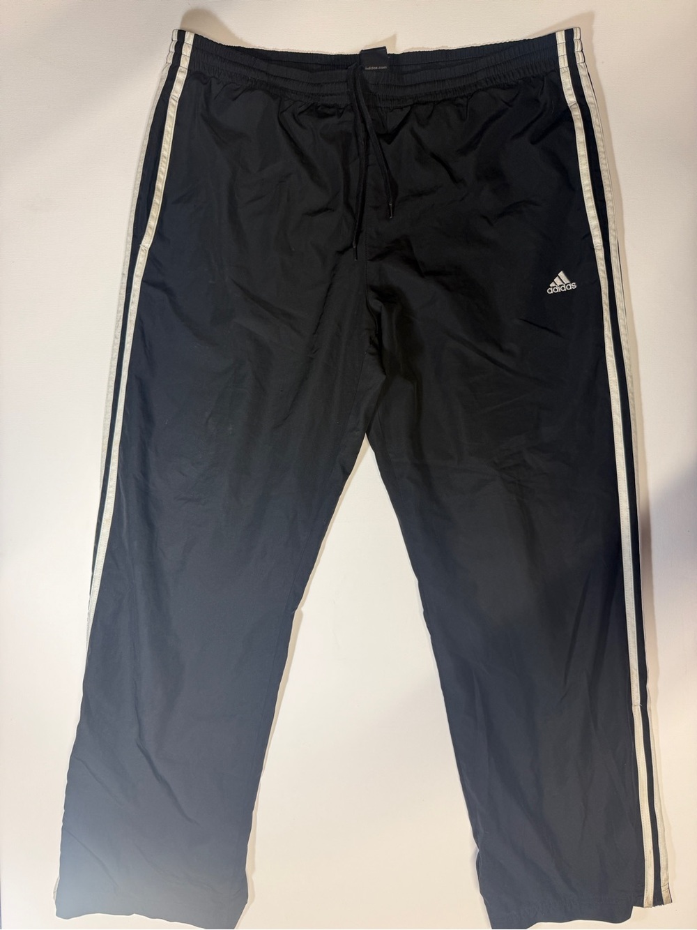 adidas‎ Black Track Pants with White Side Stripes